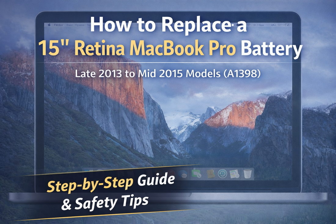 How to Replace a 15 inch Retina MacBook Pro Battery (Late 2013–Mid 201 ...