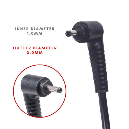 Acer Swift 3 SF314-51-31FC Swift 3 SF314-52G-5848 Laptop AC Adapter Charger Power Cord (1.0 x 3.0mm) [19V 3.42A 65W] - Compatible Adapter