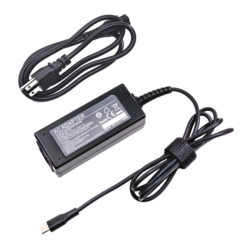 Acer Chromebook 14 CB514-1H-C7ZL CP5-471-312N CB514-1H-C2WD CB514-1H-P7YY CB514-1HT-P571 Laptop Charger AC Adapter Power Cord (USB-C) [45W/65W] - Compatible Adapter