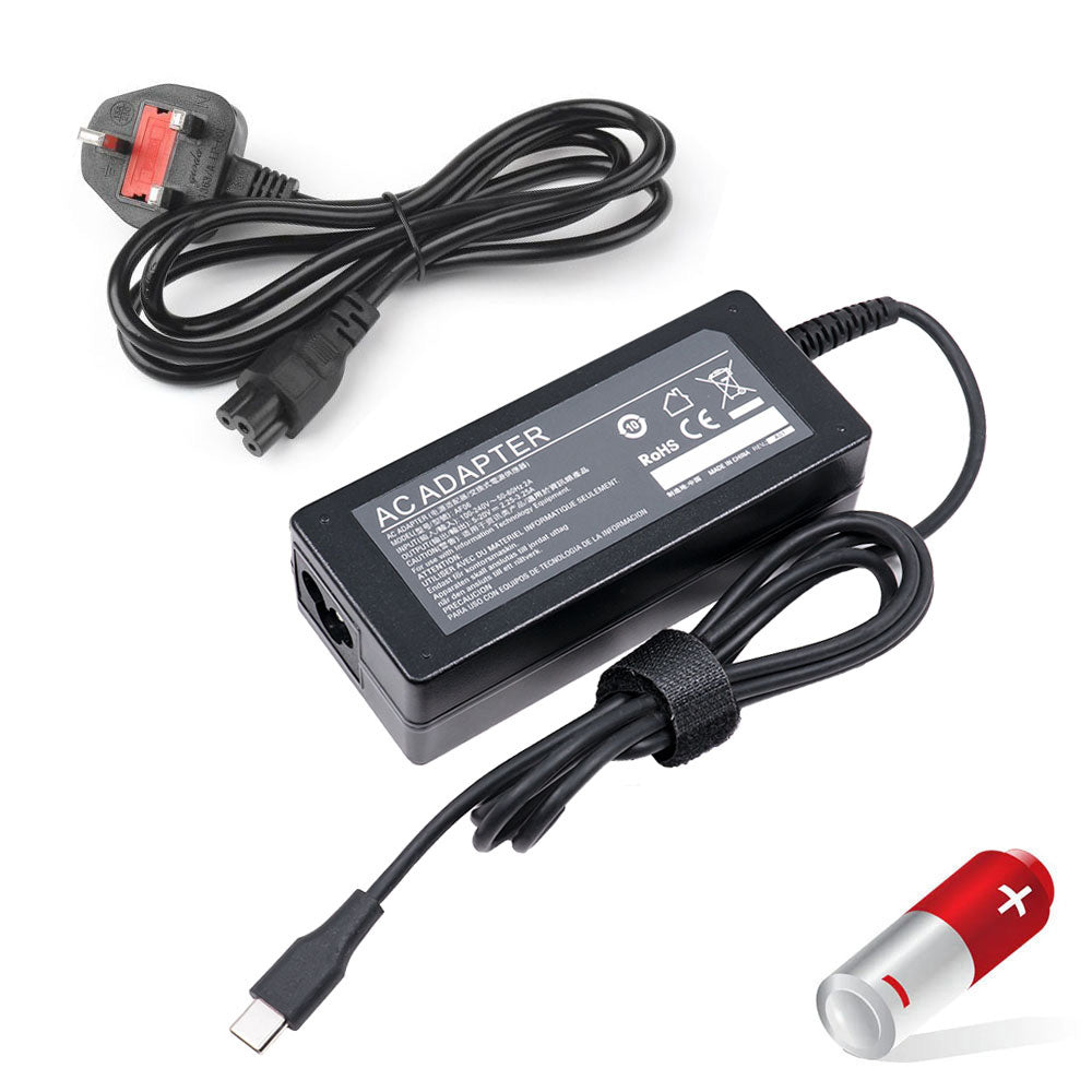 MSI Prestige 14 A10M A10RB A10SC Series Laptop Charger AC Adapter Power Cord (USB-C) [90W] - Compatible Adapter
