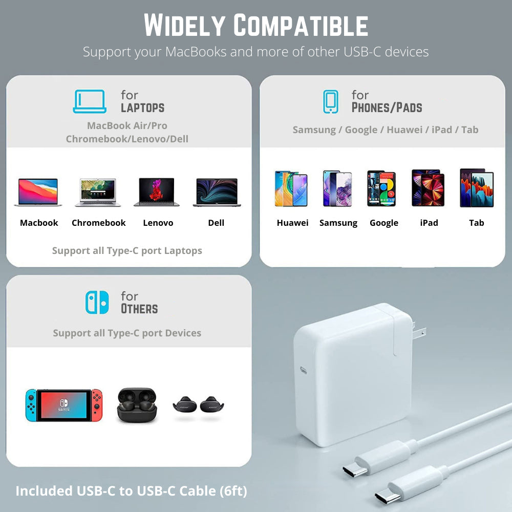 Apple MacBook Pro 16 inch (2019 2020 2021 2022 2023 2024) Charger