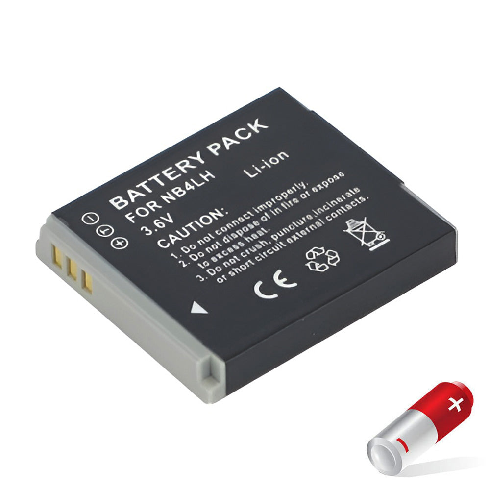 Canon NB-4L Digital Camera Battery for Canon PowerShot SD1000 SD1400 SD200 SD30 SD300 SD40 SD400 SD430 SD450 SD600 SD630 SD750 SD780 SD940 SD960 DH928 Digital Camera [3.7V] Compatible Battery
