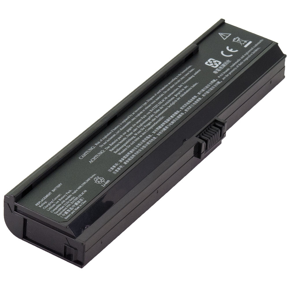 CGR-B/6H5 Battery for Acer Aspire 3680 3050 3030 5050 5570 3040 3200 3600 5030 5500 5580 TravelMate 2480 3210 3220 3260 3270 Series Laptop BATEFL50L6C40 LIP6220QUPC 3UR18650Y-2-QC261 4UR18650Y-QC271 [11.1V] Compatible Battery