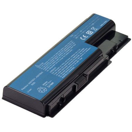 Front view of compatible laptop battery label for Acer TravelMate 7330 7730G 7230 7530 7530G 7730 Extensa 7630