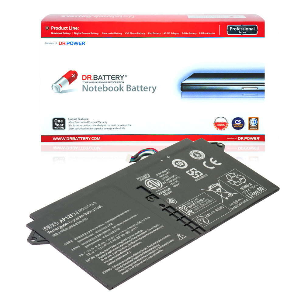 Acer Aspire S7-391-6810 S7-391-6822 S7-391-9492 S7-391-6413 S7-391 S7-392 S7-393 Series Laptop Battery AP12F3J 2ICP3/65/114-2 [7.4V] Compatible Battery