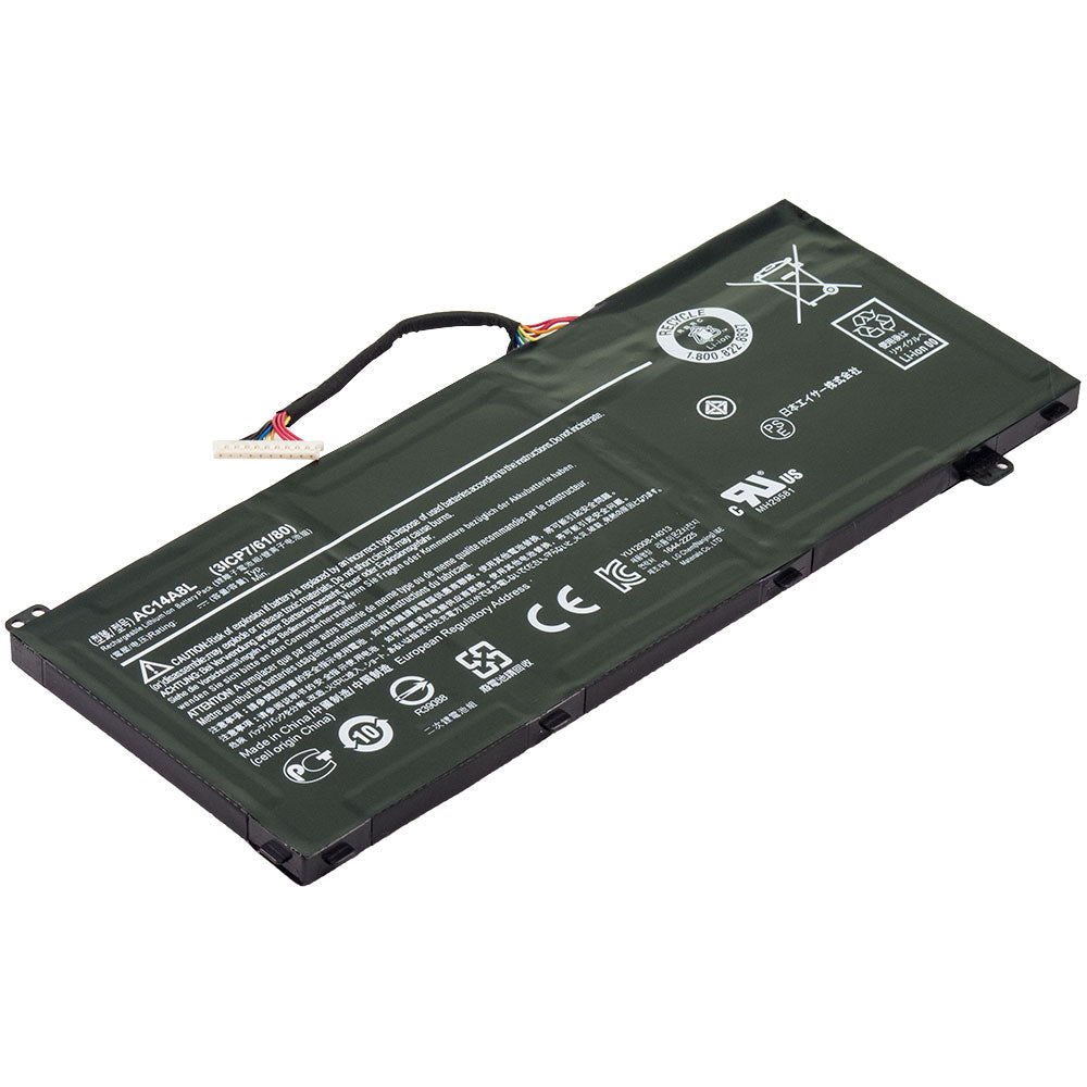 KT0030G001 Battery for Acer Aspire V15 Nitro VN7-571 VN7-571G VN7-572 VN7-572G VN7-591 VN7-591G VN7-592 VN7-592G Series Aspire V17 Nitro VN7-791 VN7-791G Series Laptop AC14A8L 3ICP7/61/80 [11.4V] Compatible Battery