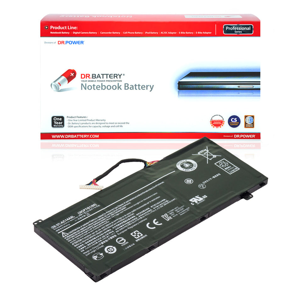 Acer Aspire V15 Nitro VN7-591G VN7-592G VN7-572G VN7-571G VN7-571 VN7-572 VN7-591 VN7-592 Series Laptop Battery AC14A8L KT0030G001 3ICP7/61/80 [11.4V] Compatible Battery