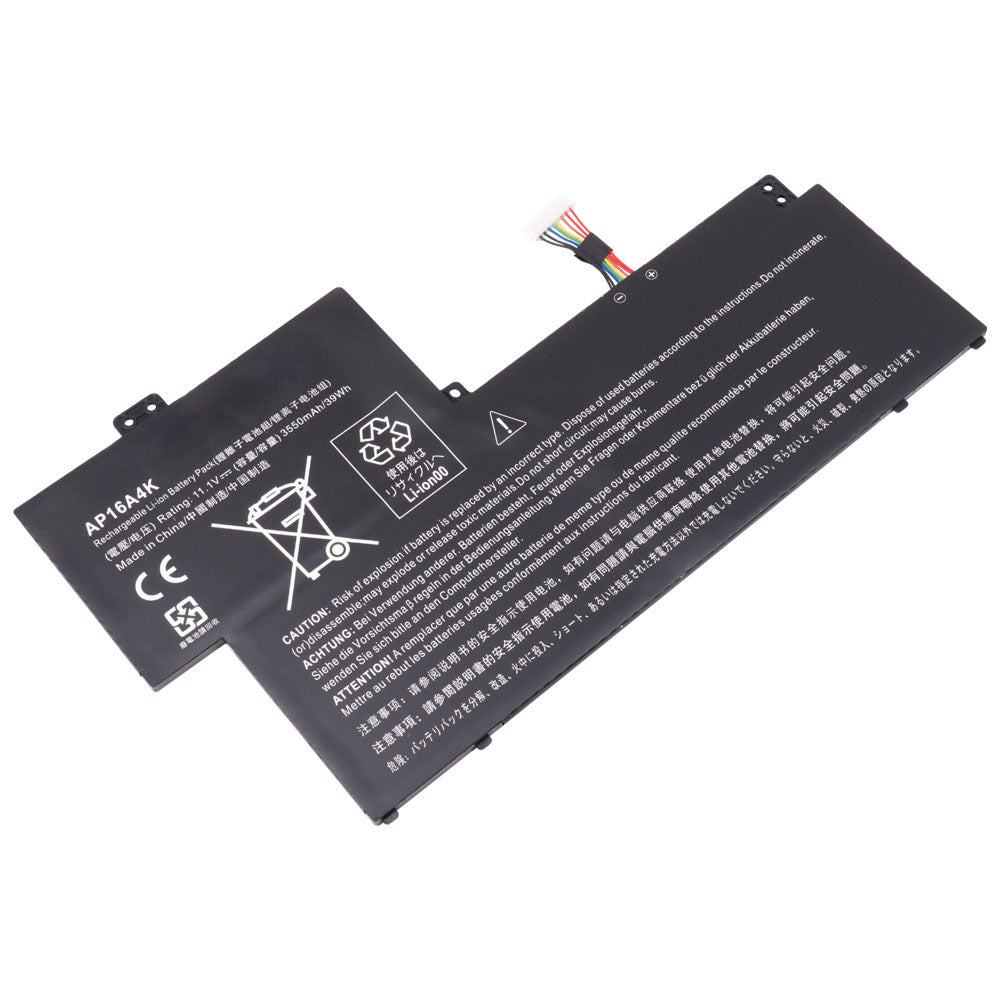 Acer Aspire One Cloudbook 11 AO1-132 Series Laptop Battery AP16A4K KT.00304.003 3ICP4/68/111 KT.00304.007 [11.1V/11.25V] Compatible Battery