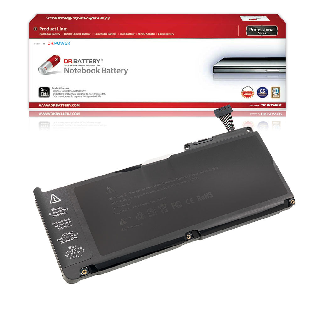 Apple A1331 A1342 MacBook 13 inch Late 2009 Mid 2010 [10.95V / 63.5Wh] Laptop Battery Replacement