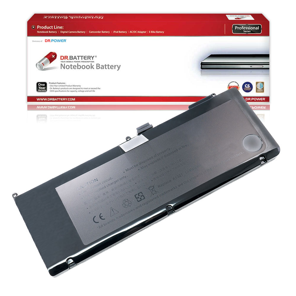 A1286 Battery for Apple MacBook Pro 15 inch Mid 2009 & 2010 Version A1321 661-5476 661-5844 MC371LL/A MC372LL/A MB985 MB986 MC118 020-6380-A 020-6766-B 661-5211 [10.8V/10.95V] Compatible Battery