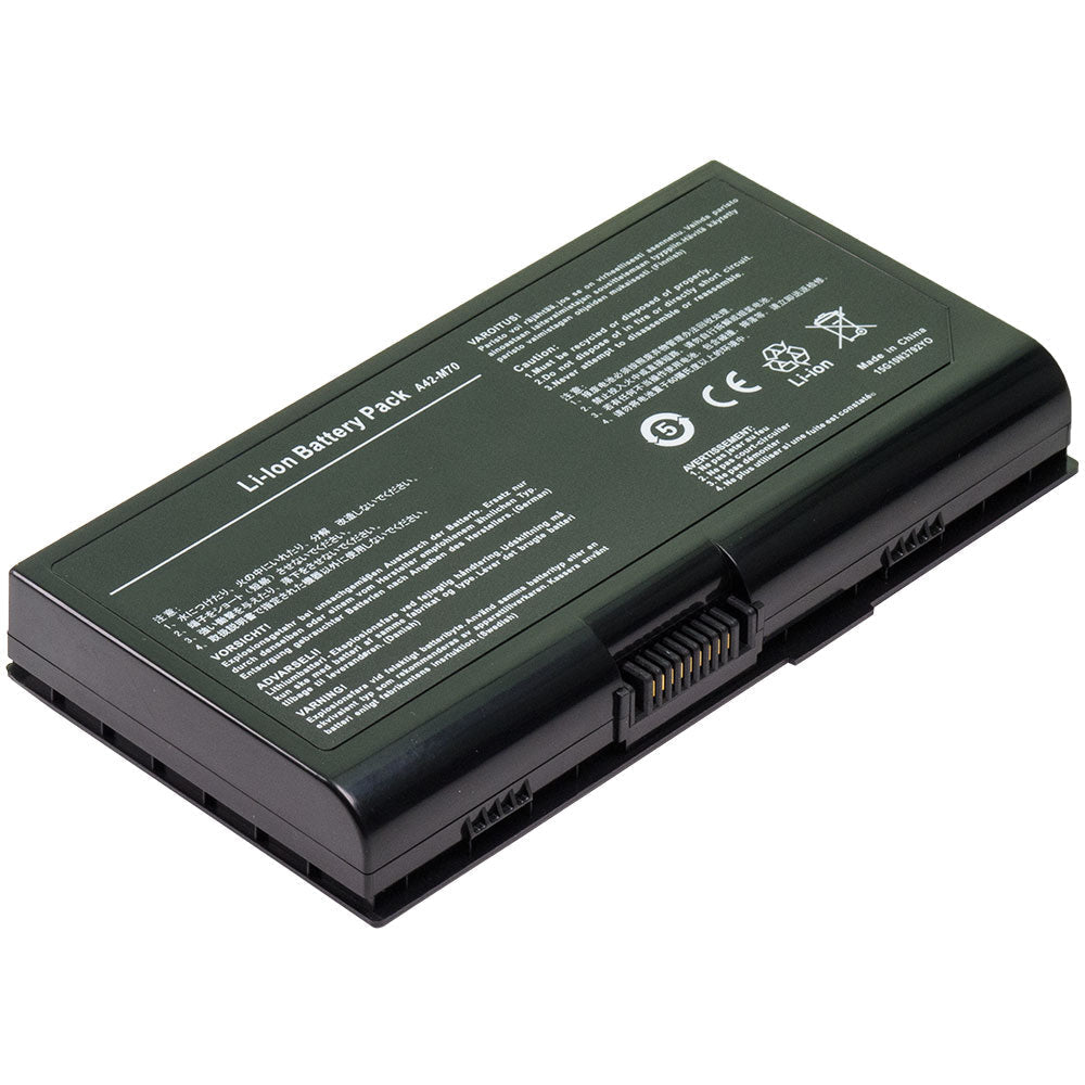 Front view of compatible laptop battery label for Asus G72GX G71GX G72G G71G G72V G71V