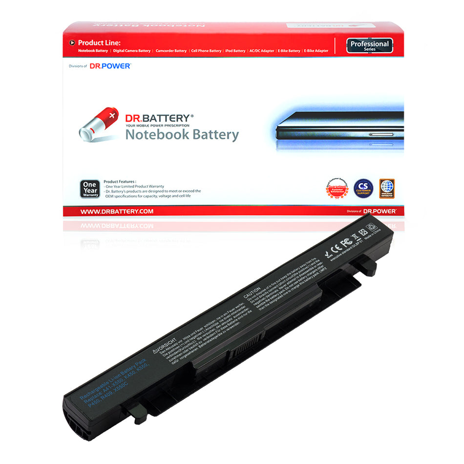 Asus A41-X550A Battery for Asus F550 F450 X550 R510C A550 K550 P550 X550C X450 A550L X550J R510 Series Laptop A41-X550 [14.4V] Compatible Battery