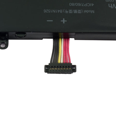 Close-up of B41N1526 compatible laptop battery connector for Asus FX502VM, FX502VE and FX502VD