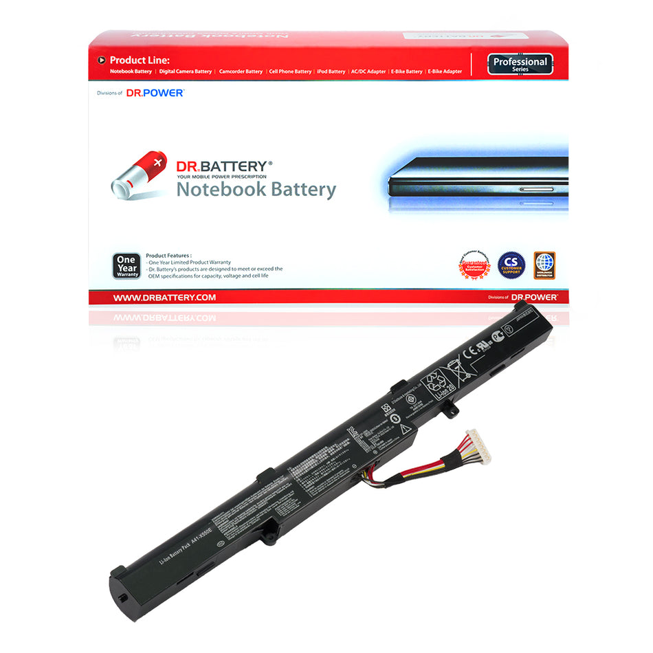 Asus X751 X751BP X751L X751LA X751LAV X751M F550 F550D F550DP F751 K751LA K751LDV K751SJ P750L Series A41-X550E [14.4V / 32Wh] Laptop Battery Replacement