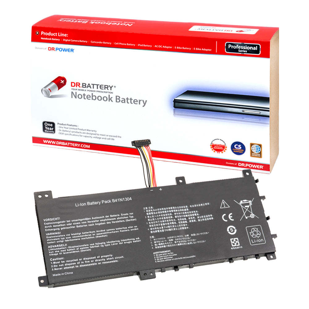Asus K451L K451LA K451LB R451LB R451LN R453LA R453LB R453LN Series Laptop Battery B41N1304 0B200-00530000 [14.4V] Compatible Battery