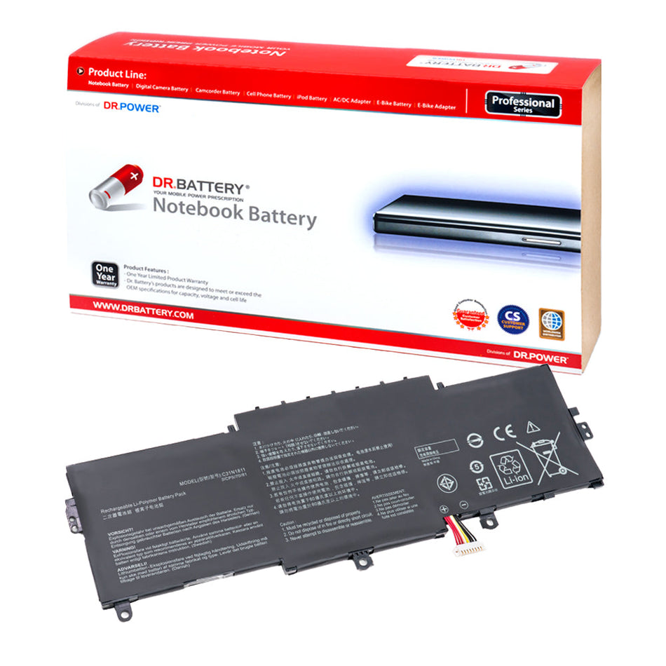 Asus ZenBook 14 BX433F BX433FN RX433F RX433FA RX433FN Series Laptop Battery C31N1811 C31PNJ5 C31POJ5 0B200-03080000 [11.55V] Compatible Battery