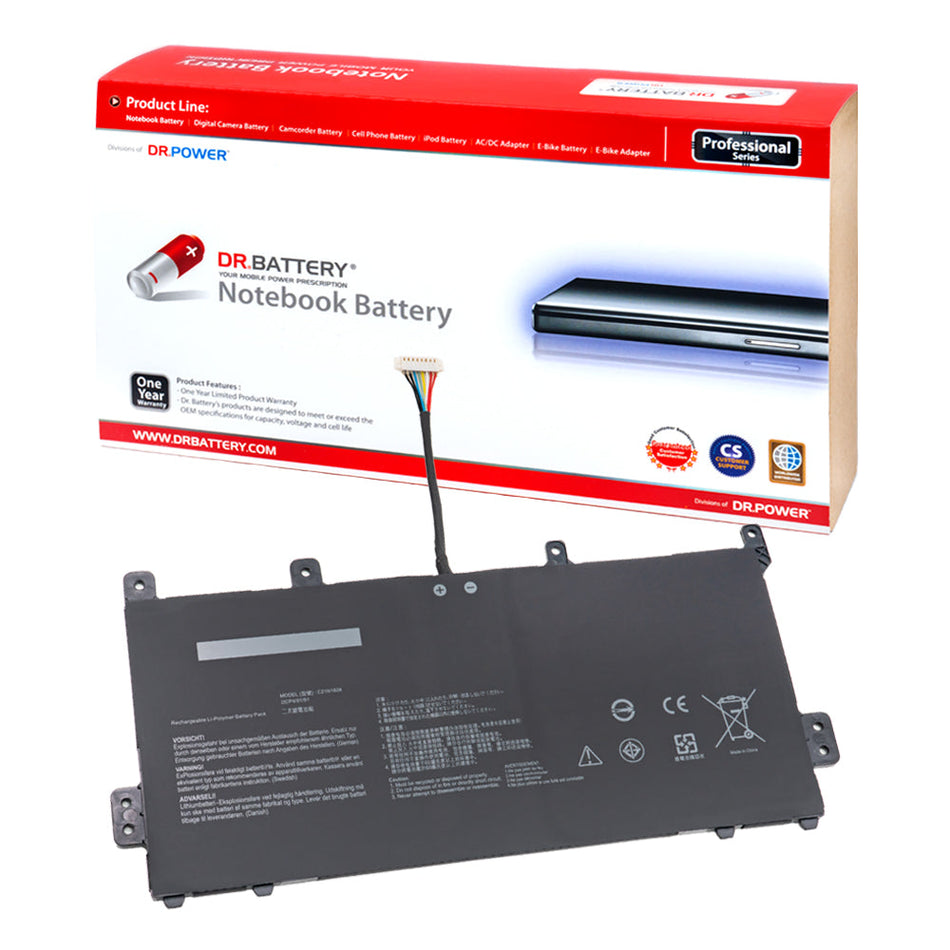 Asus Chromebook C523NA Series Laptop Battery C21N1808 C21PQCH 0B200-03130000 0B200-03060000 [7.7V] Compatible Battery