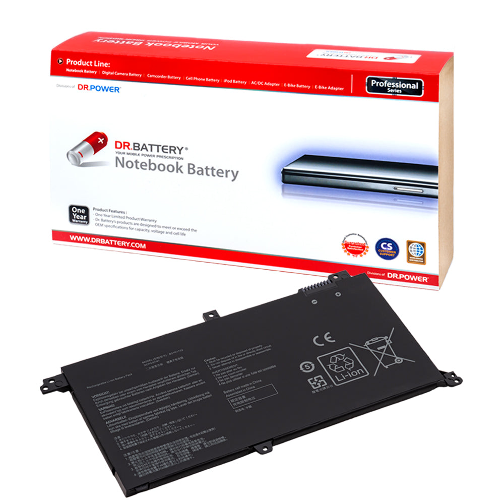 Asus F571GD F571GT F571LH F571LI FX571GD FX571GT FX571LH FX571LI Series Laptop Battery B31N1732 0B200-02960400 [15.52V] Compatible Battery