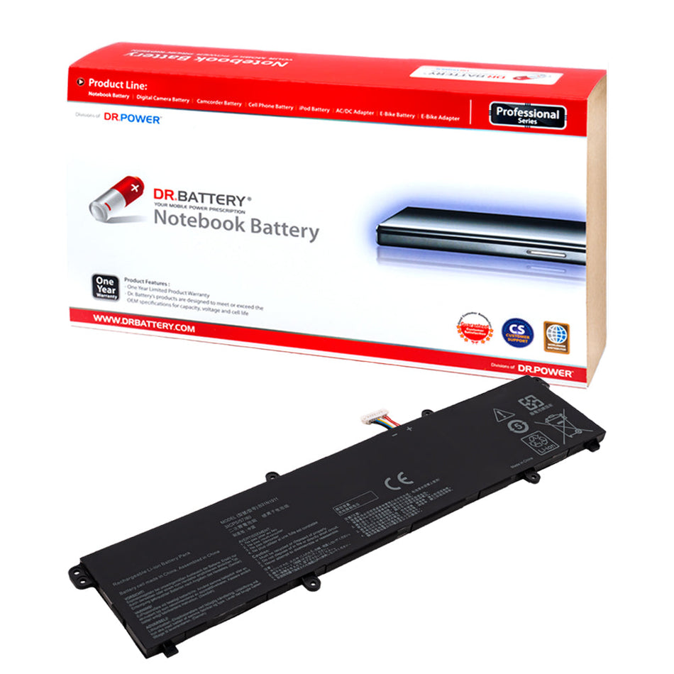 Asus VivoBook Flip 14 K413 K413EP K413EQ K413FA K413FP K413FQ K413JA K413JP K413JQ Series Laptop Battery B31N1911 C31N1911 0B200-03580000 0B200-03750000 B0B200-03580300 [11.55V] Compatible Battery