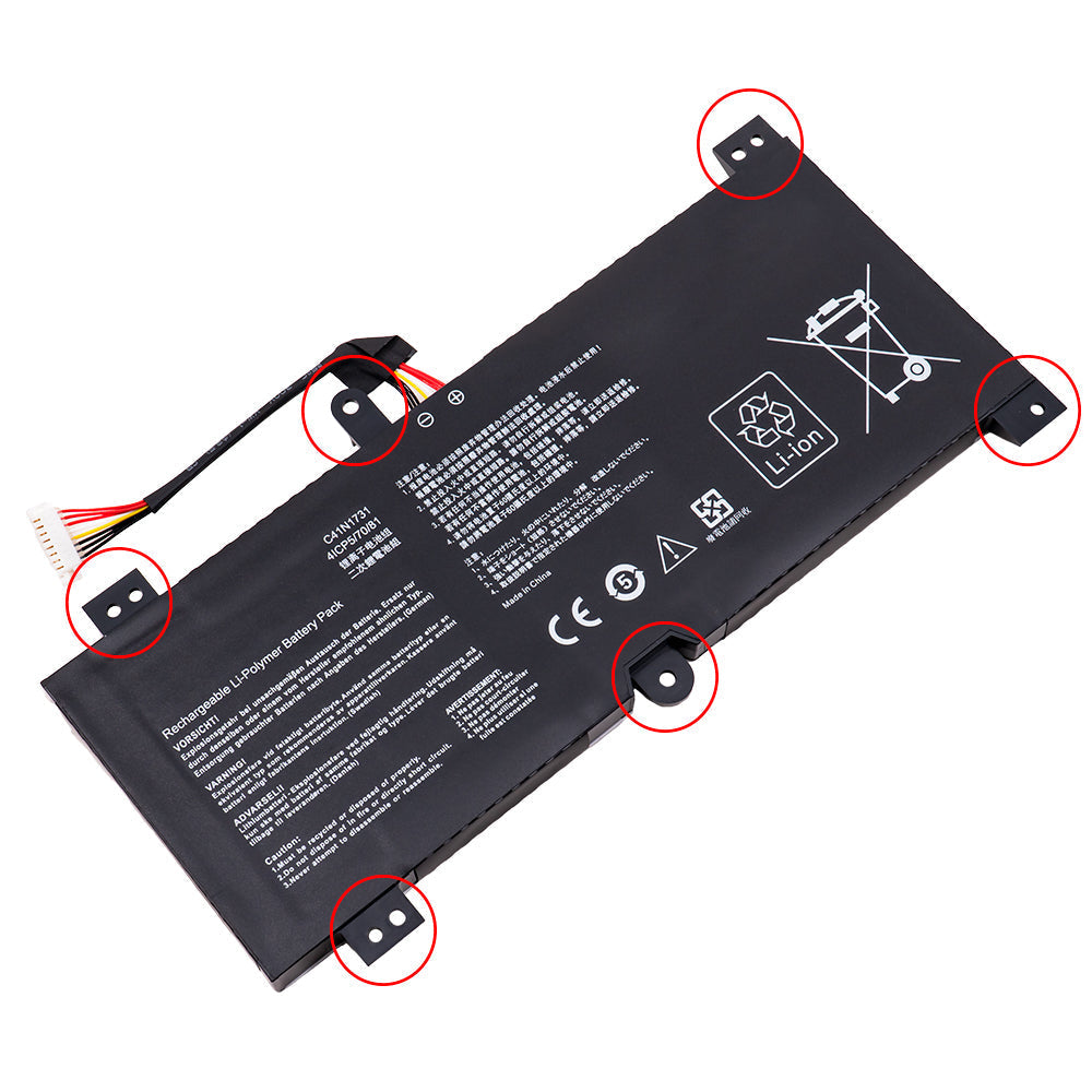 Asus ROG Strix GL504G GL504GM GL504GS GL504GW Series C41N1731 0B200-02940000 4CIP5/70/81 [15.4V] Compatible Battery