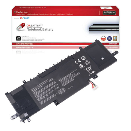 Asus ZenBook 13 UM433DA UM433IQ UM434DA UM434IQ Series Laptop Battery C31N1841 0B200-03420300 0B200-03830000 [15.4V/15.55V] Compatible Battery