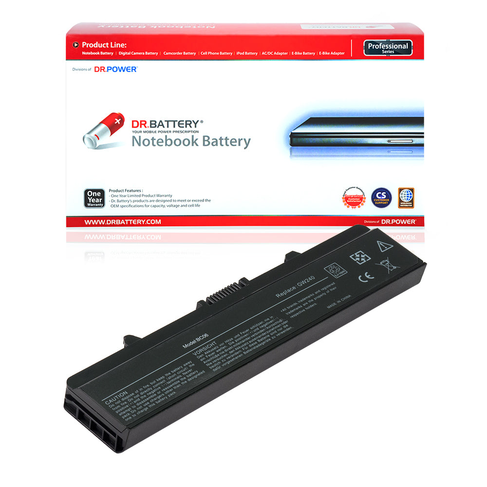 Dell Inspiron 1525 1526 1545 1546 1440 1750 Laptop Battery X284G M911G PP29L PP41L GW240 M911 RN873 GP952 RU586 C601H G617H XR697 312-0844 312-0625 [11.1V] Battery Replacement