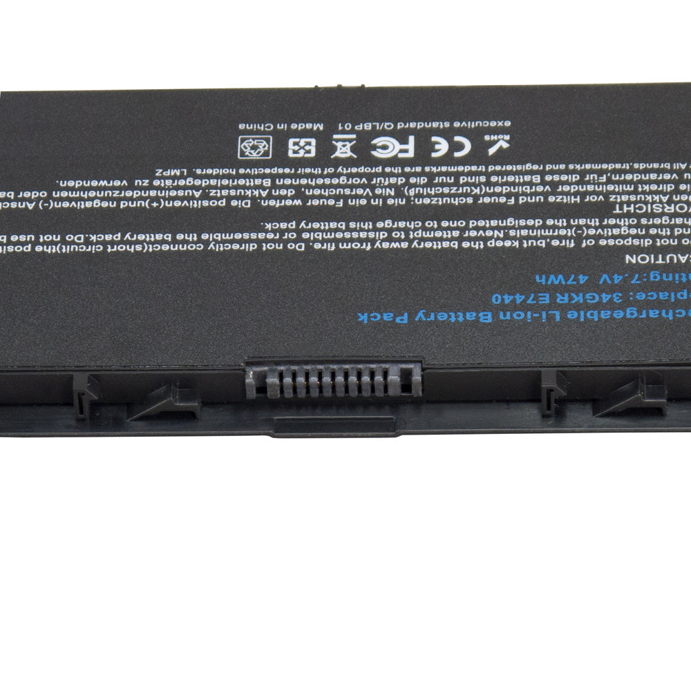 Dell Latitude 14 7000 E7440 E7450 E7420 7440 7450 Series Laptop Battery 34GKR 3RNFD PFXCR G0G2M T19VW 451-BBFV 0D47W 451-BBFS 451-BBFT 451-BBFY F38HT G95J5 KR71X Compatible Battery