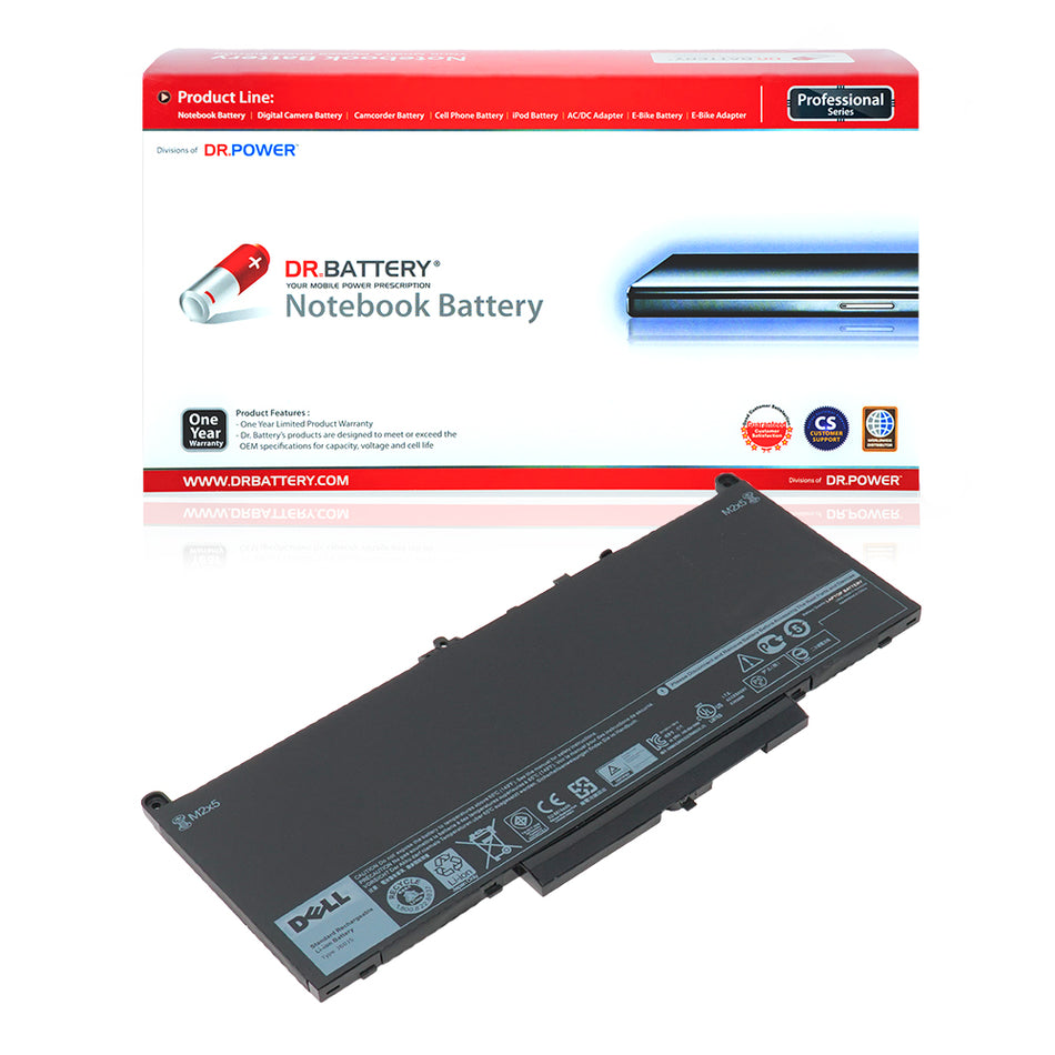 Dell Latitude E7270 E7470 Series MC34Y 0F1KTM 0MC34Y 0PDNM2 1W2Y2 242WD 451-BBSU 451-BBSX 451-BBSY F1KTM GG4FM J6oJ5 J60J5 NJJ2H [7.6V / 55Wh] Laptop Battery Replacement