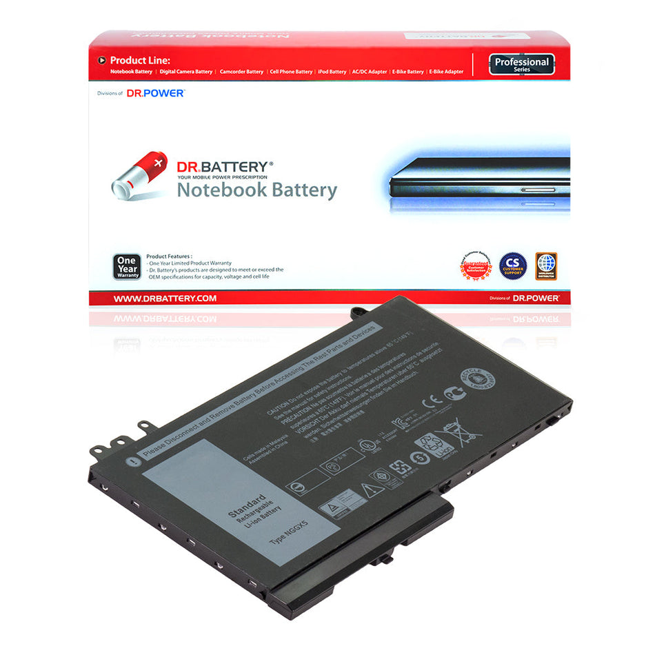 Dell Latitude E5250 E5270 Series Laptop Battery NGGX5 JY8D6 0RDRH9 RDRH9 0JY8D6 954DF [11.4V] Compatible Battery