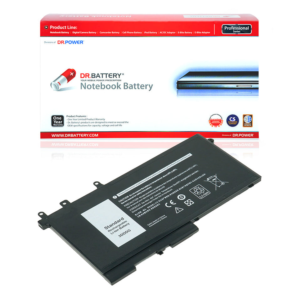 Dell Latitude E5280 Series Laptop Battery 3VC9Y 3DDDG 45N3J [11.4V] Compatible Battery