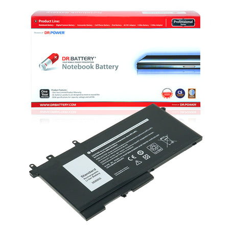 Dell Latitude E5480 Series Laptop Battery 3VC9Y 3DDDG 45N3J [11.4V] Compatible Battery