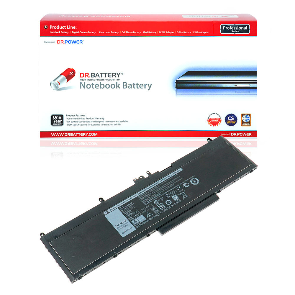 Dell Precision 3510 Series Laptop Battery WJ5R2 4F5YV [11.4V] Compatible Battery