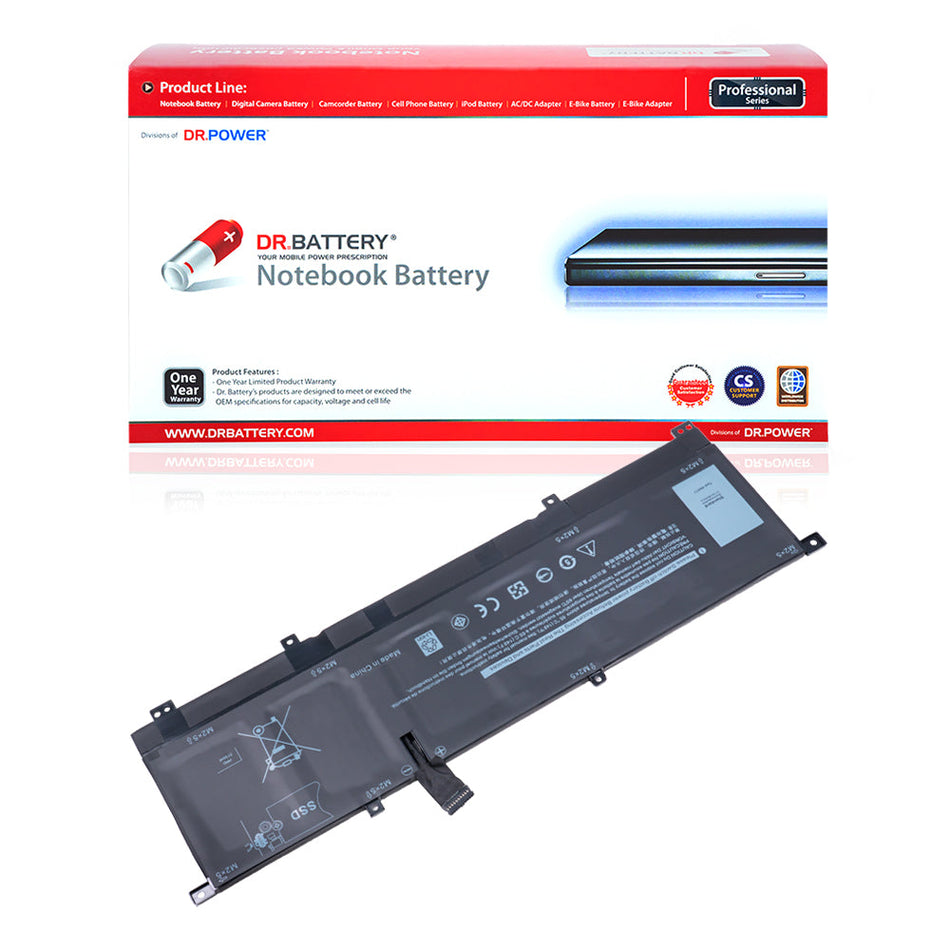 Dell XPS 15 9575 2-in-1 Series Dell XPS 15 9575 i5-8305G Series Dell XPS 15 i7-8705G Series Laptop Battery 8N0T7 TMFYT 8NOT7 0TMFYT [11.4V] Compatible Battery