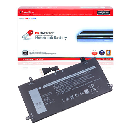 Dell T17G T17G001 T17G002 Series Laptop Battery J0PGR FTH6F X16TW 1WND8 0FTH6F JOPGR 0X16TW [7.6V] Compatible Battery