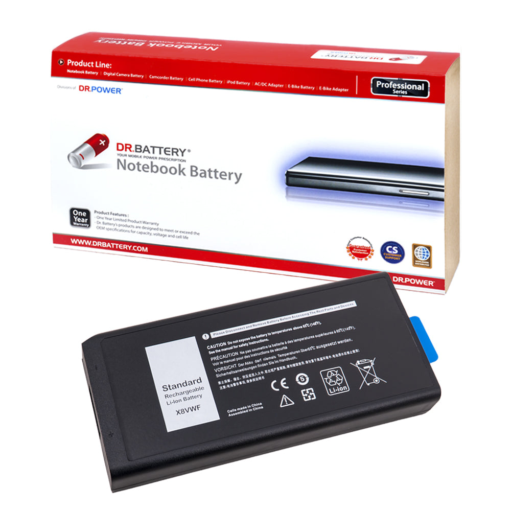 CJ2K1 Battery for Dell Latitude 14 Rugged 5404 5414 E5404 Series Dell Latitude 14 Rugged Extreme 7404 7414 E7404 Series Dell P45G P45G001 P46G P46G001 P46G002 Series Laptop XN4KN X8VWF 4XKN5 DKNKD VCWGN YGV51 XRJDF [11.1V] Compatible Battery