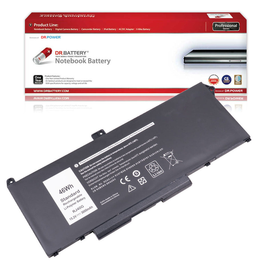 Dell Precision 15 3560 3H45Y 4MTF7 758J7 7RV10 F3T9T Series Laptop Battery RJ40G WY9DX 005R42 01K2CF 075X16 0M3KCN [15.2V] Compatible Battery
