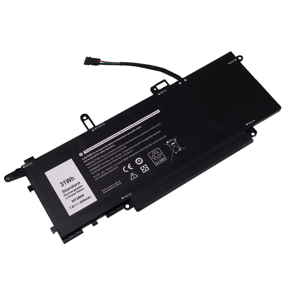 Dell Latitude 9410 2-in-1 Series Laptop Battery NF2MW 02K0CK 0C76H7 0CHWV6 11P1P 41M98 7146W P110G [7.4V/7.6V] Compatible Battery