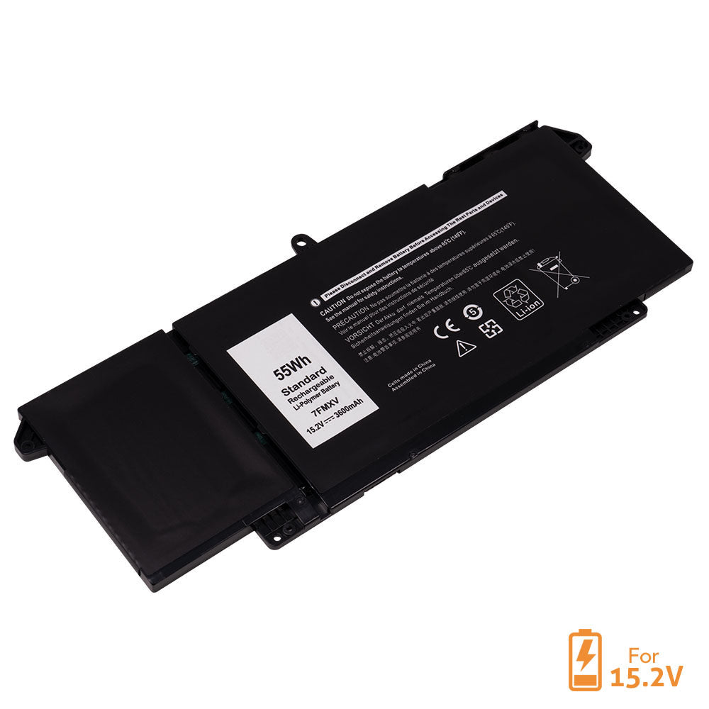 Dell Latitude 7420 Latitude 7520 Series Laptop Battery 7FMXV 9JM71 4M1JN 1PP63 727CG TN2GY HDGJ8 MHR4G 0TN2GY 0727CG CN-0TN2GY CN-0727CG Compatible Batter