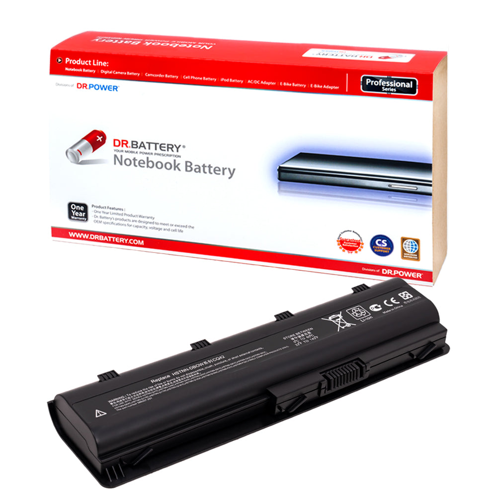 HP 593553-001 MU06 593554-001 636631-001 G62 Series, Pavilion DV7 Series, 2000 Series, Pavilion dv6-3150us, g6-1000 Series, Presario CQ56 Series [10.8V / 71Wh] Laptop Battery Replacement