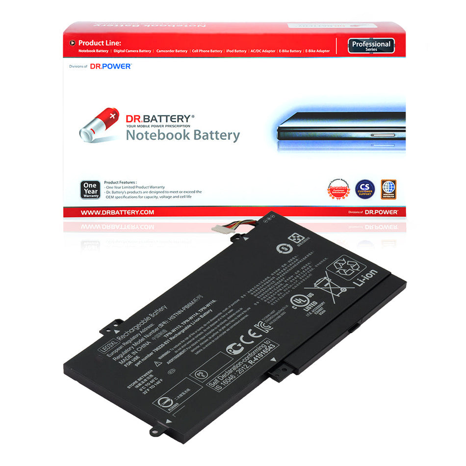 HP Pavilion x360 15-W000 15-W100 Series Laptop Battery LE03XL 796356-005 796220-541 LE03048XL TPN-W113 TPN-W114 [11.4V] Compatible Battery