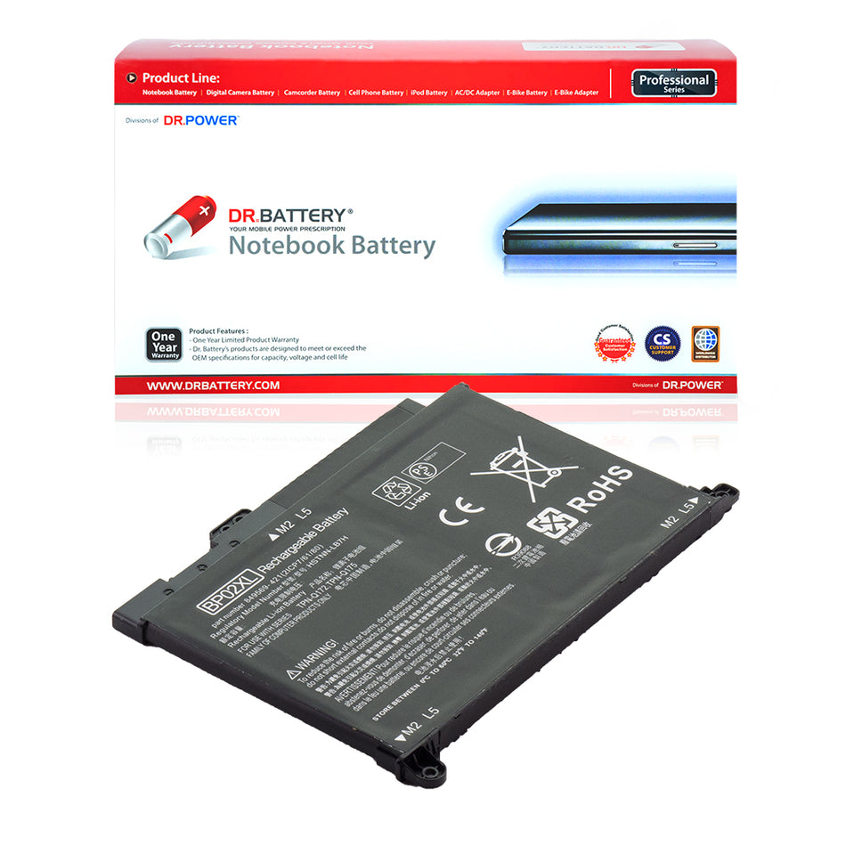 HP BP02XL 849909-850 Pavilion 15- AU123CL 15-AU020wm 15-AU010wm 15-AU018wm 15-AU023cl 15-AU030wm 15-AU057cl 15-AU620TX 15-AU158NR Series 849569-421 TPN-Q172 [7.7V/41Wh] Laptop Battery Replacement