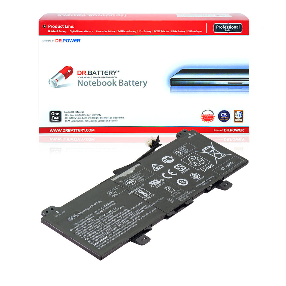 HP Chromebook 14-CA000 Series Laptop Battery GM02XL 917725-855 HSTNN-DB7X 917679-271 917679-2C1 917679-541 917679-241 [7.7V] Compatible Battery
