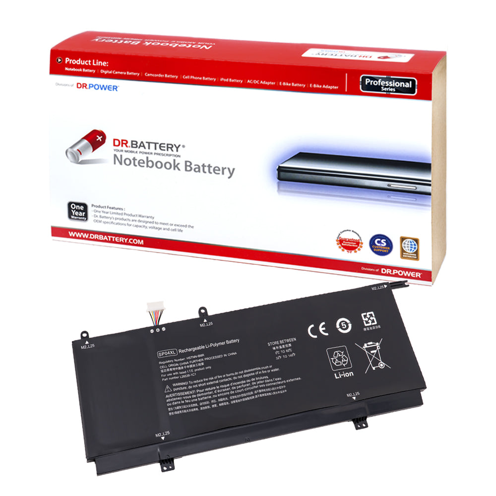 L28764-005 Battery for HP Spectre X360 13-AP0000 13T-AP000 Series Laptop SP04XL L28538-AC1 L28538-1C1 TPN-Q185 HSTNN-IB8R TPN-Q204 SP04061XL TPN-Q203 [14.8V/15.4V] Compatible Battery