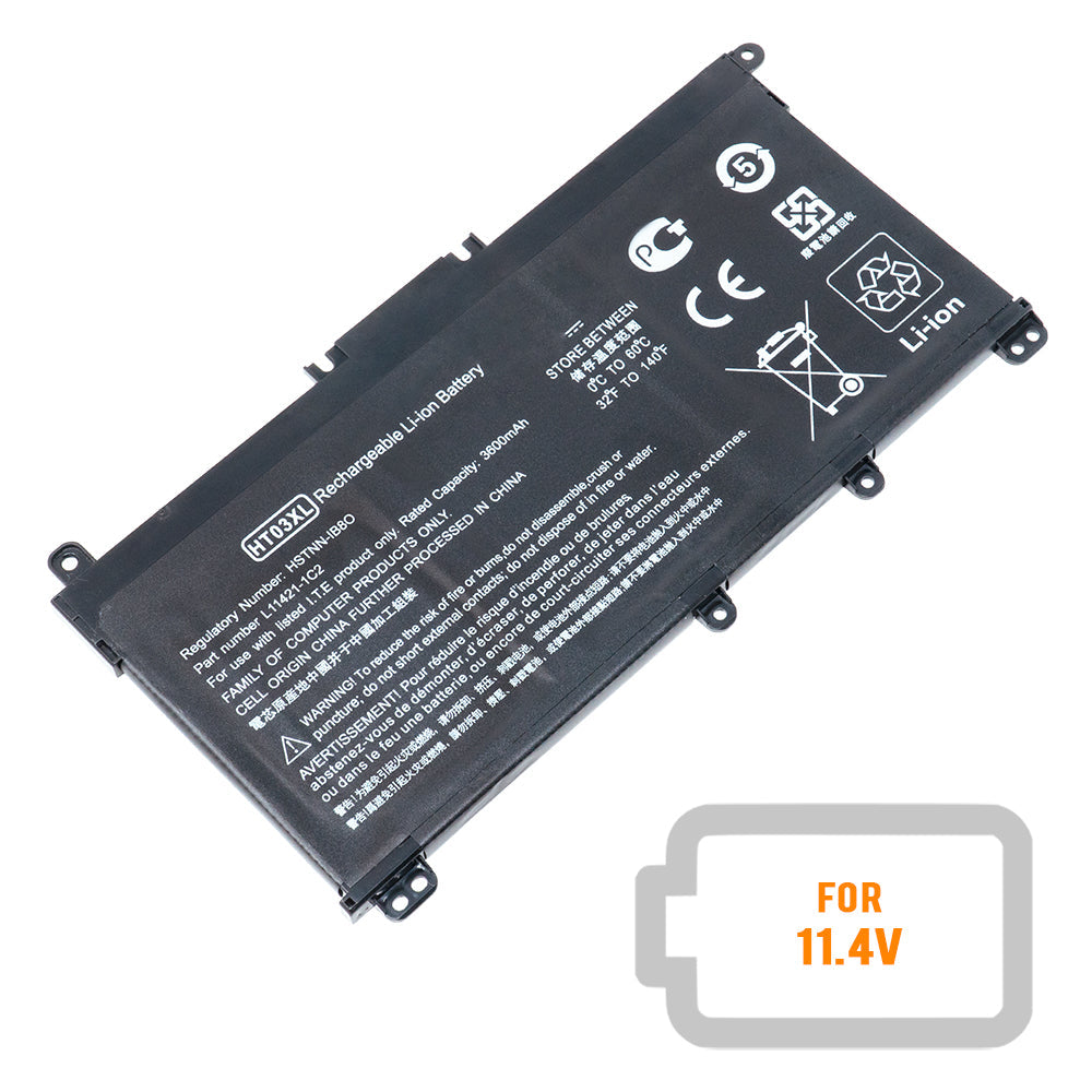HP 15-da0012dx 15-db0000 15-db0007ca 15-da0012dx 15-da0002dx 15t-da100 Laptop Battery L11119-855 HT03XL L11421-422 920070-856 HT03XLHP L11119-856 L11421-423 HSTNN-DB9D [11.4V] Compatible Battery
