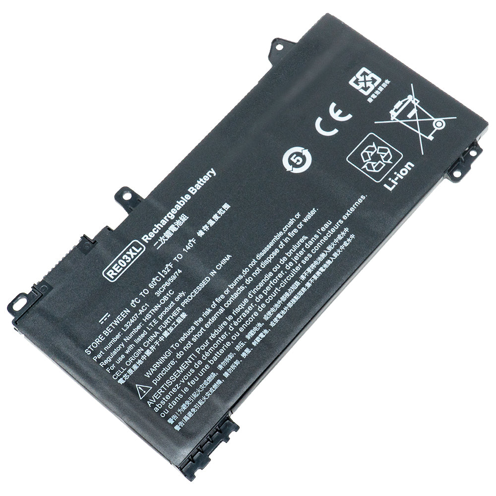 HP Zhan 66 Pro 13 G2 Zhan 66 Pro 14 G2 Zhan 66 Pro 15 G2 Zhan 66 Pro 14 G3 Zhan 66 AMD 14 Series Laptop Battery RE03XL L32656-002 L32656-005 L32407-AC1 HSTNN-DB9A [11.55V] Compatible Battery