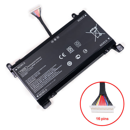 FM08 Battery for HP Omen 17-AN000 17-AN100 17T-AN000 17T-AN100 Series Laptop 922977-855 922976-855 922753-421  TPN-Q195 HSTNN-LB8B [5973mAh / 86Wh] (16 Pins) - Compatible Battery