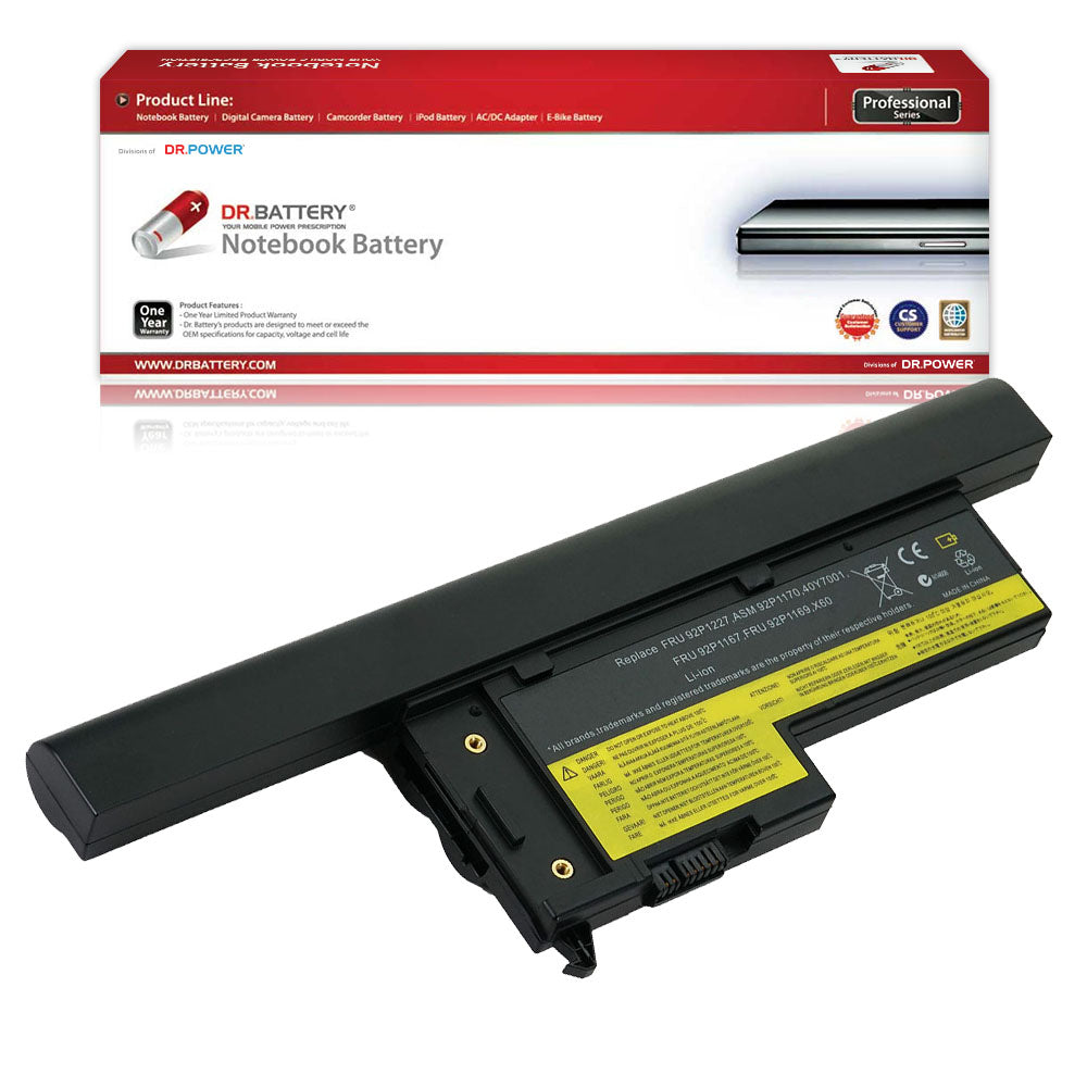 IBM ThinkPad X61 X61s Series Laptop Battery 40Y7003 92P1170 92P1172 42T4506 92P1164 92P1227 92P1174 92P1171 93P5030 42T5224 92P1166 40Y7903 [14.4V] Compatible Battery
