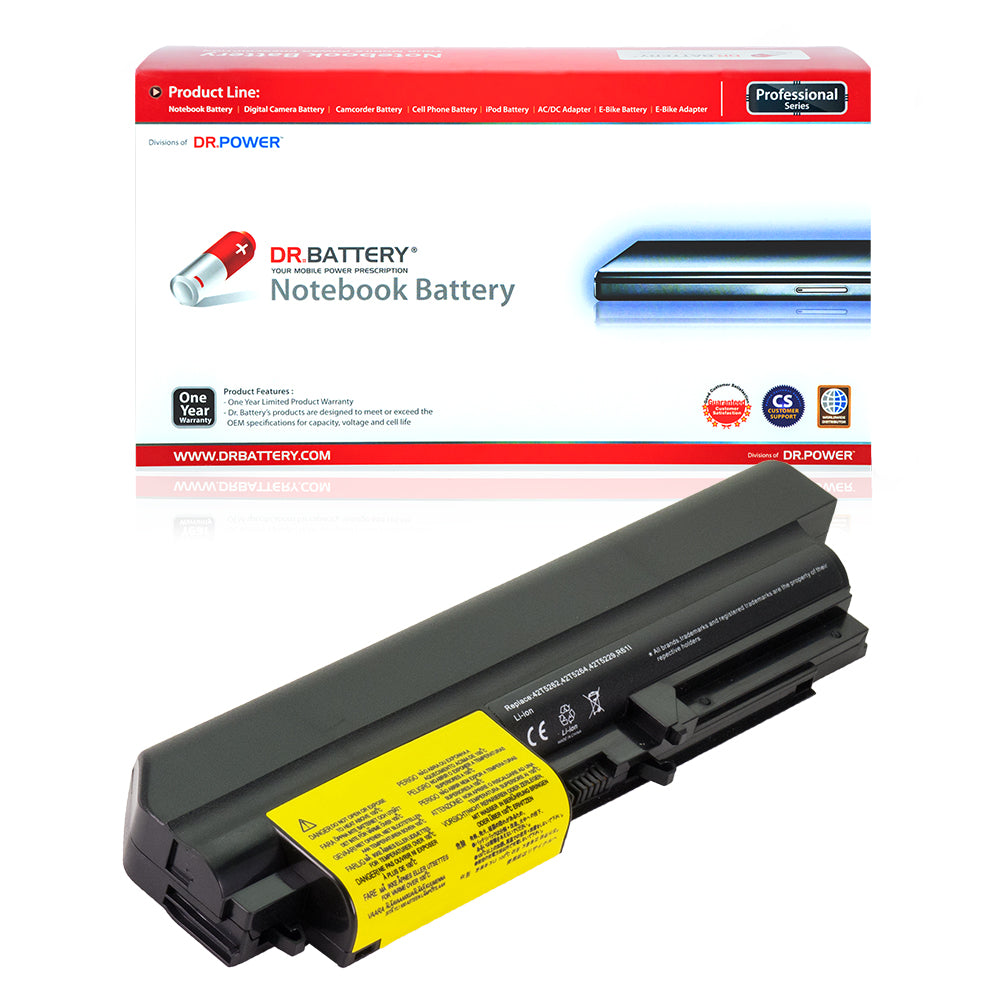 IBM 42T5229 41U3198 Battery for IBM ThinkPad T400 7417 Series IBM Enchanced T400 Series R400 Series 42T5265 41U3198 42T4677 42T4531 42T467742T5225 41U3197 42T5262 [10.8V] Compatible Battery