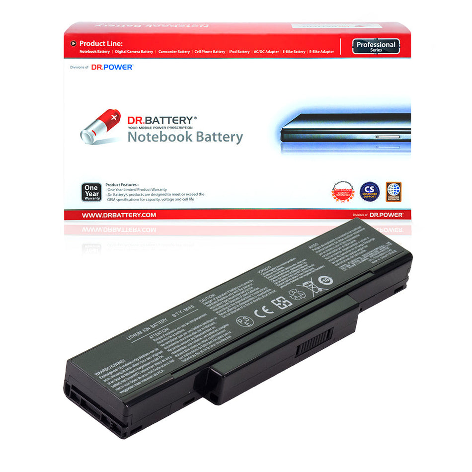 916C4950F Battery for LG F1 Express Dual Series LG F1 Pro Express Dual Series MSI GX620 GX740 Series MSI Megabook M662 VR600 Series Laptop CBPIL44 M660NBAT-6 SQU-524 BTY-M66 SQU-424 [10.8V] Compatible Battery