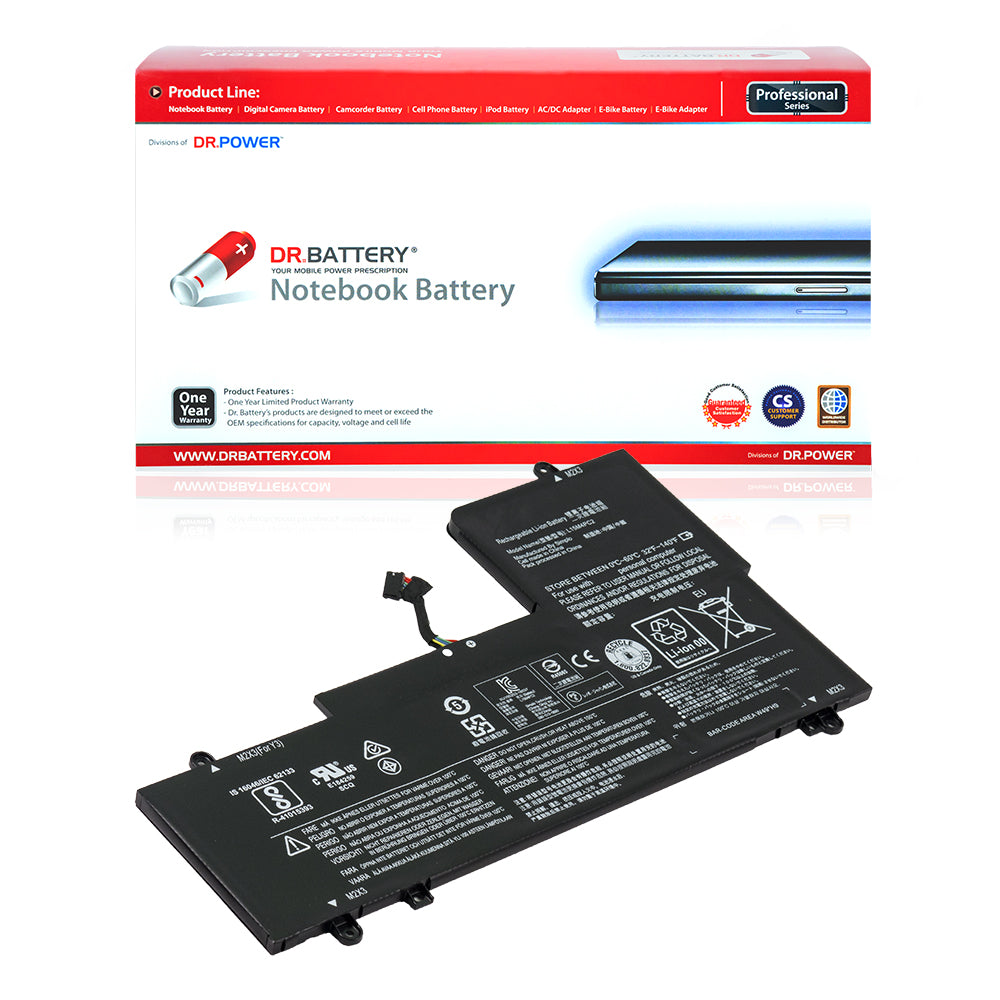 Lenovo Yoga 710-14ISK-IFI 710-14ISK-ISE Series Laptop Battery L15M4PC2 5B10K90778 L15L4PC2 5B10K90802 [7.64V] Compatible Battery